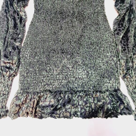 Lovers and Friends Edith Mini Dress in Moss Green XS - Picture 3 of 11